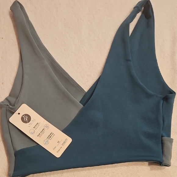 Stylish Blue and Gray Bralette - Picture 6 of 6